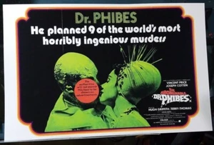 DR PHIBES STAMPA ARTISTICA CLASSIC DRIVE IN HORROR VINCENT PREZZO ORRIBILMENTE INGEGNOSO - Foto 1 di 1