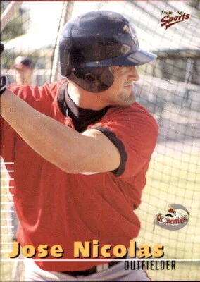 2000 Williamsport Crosscutters Multi-Ad #20 Jose Nicolas Miami Florida FL Card - Image 1 of 2