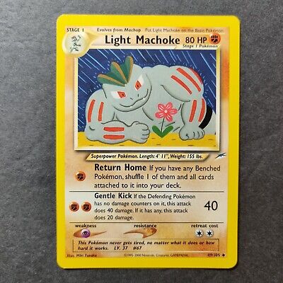 Pokémon TCG Light Machoke Neo Destiny 49/105 Regular Unlimited Uncommon LP