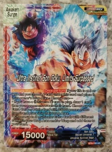Tarjeta de líder Dragon Ball Super Ultra Instinct Son Goku, límites superados BT9-100 - Imagen 1 de 2