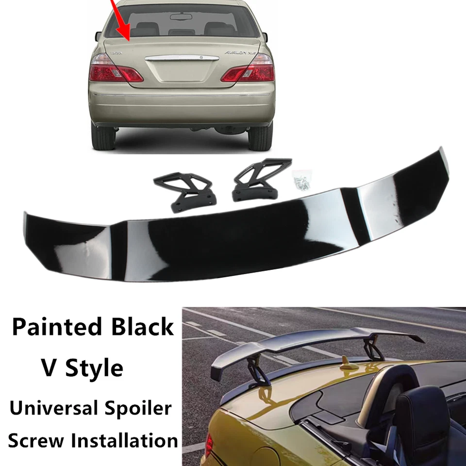 Universal Fit For Toyota Avalon 00-04 Racing Style Rear Trunk Spoiler Wing Black - Изображение 1 из 4