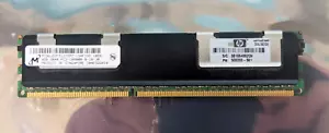 Micron 4GB HP 2RX4 PC3-10600R MT36JSF51272PZ-1G4F1DD DIMM Heat Sink Pulled Works - Picture 1 of 3