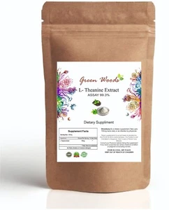 L-Theanine Extract 100% Pure Powder Powerful Antioxidant High Quality Free Ship - Picture 1 of 6