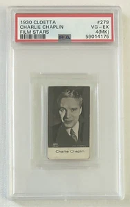 Charlie Chaplin 1930 Cloetta Film Stars Movie Star #279  Comic actor PSA 4 (MK) - Picture 1 of 2