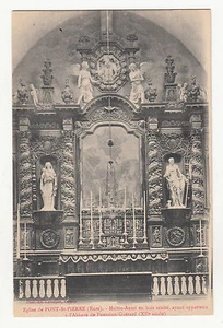 *** Kirche Pont-St-Pierre - Meisteraltar aus geschnitztem Holz *** SD - CPA 1138 - Bild 1 von 2