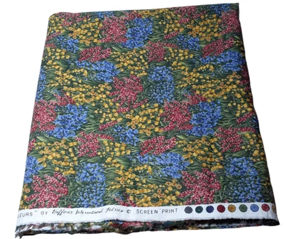 Wild Flowers Sewing Fabric Petite Fleurs Quilt Craft Bellflowers 2-1/8 yds x 44" - Image 1 of 4