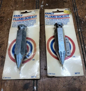 2 NOS Sealed Exact #36710 Plumb Bob Kits 6 oz. 1987 - Picture 1 of 2