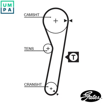 TIMING BELT 5262XS FOR DAIHATSU APPLAUSE/Mk/II/Hatchback/� PYZAR/GRAN/MOVE 1.6L - Image 1 of 4