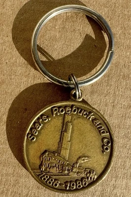 ¡Llavero conmemorativo raro 1986 Sears Roebuck & Co 100 aniversario! Foto 1 de 4