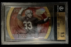 Autógrafos Quantum Leaf All-Millennium Team 2000 Sammy Baugh BGS 9,5 76/100 - Imagen 1 de 2