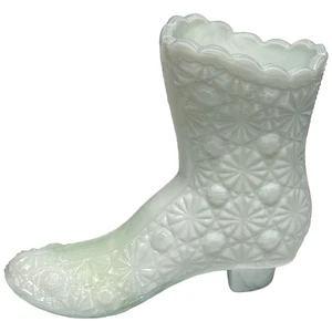 Daisy Button High Top Stiefel Schuh Boyd Glass 2000 Millennium White Swirl - Bild 1 von 19