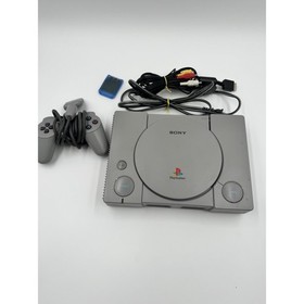 Sony PlayStation 1 PS1 SCPH-1001 Audiophile RCA Ports Console mem card TESTED