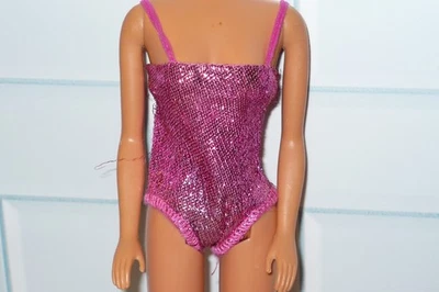 Mattel Barbie Doll Clothing ~ SUPERSTAR 1984 Day to Night SHINY PINK BODYSUIT - Image 1 of 3