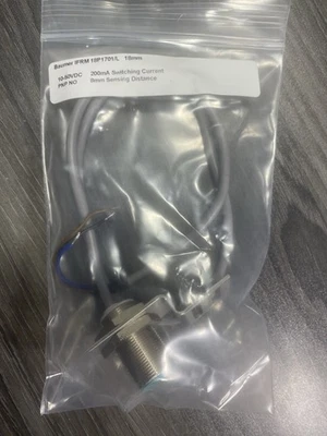 Baumer IFRM 18P1701/L Inductive Proximity Sensor 8mm Sensing 10212300 10-50VDC - Image 1 of 4