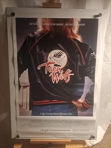Póster original de la película Teen Wolf 1985 Michael J Fox 27x41 estilo trasero - Imagen 1 de 9