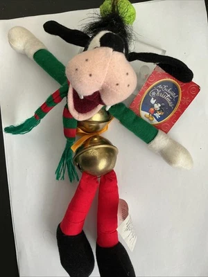 Tienda Disney Peluche Goofy Con Campanas de Trineo Adorno De Colección Navidad Encantada Foto 1 de 4
