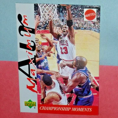 Tarjeta Michael Jordan Upper Deck Air Maximum 1999 Mattel Championship Moments Foto 1 de 2