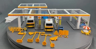 Maisto Mighty Motors - Super Haulers Shell Gas Station & Car Wash Dioramas D1681 - Image 1 of 4