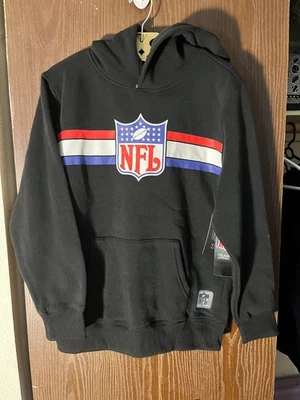 NFL Team Apparel Youth 14-16 Black Red White Logo Pullover Hoodie See Photos - Image 1 of 4