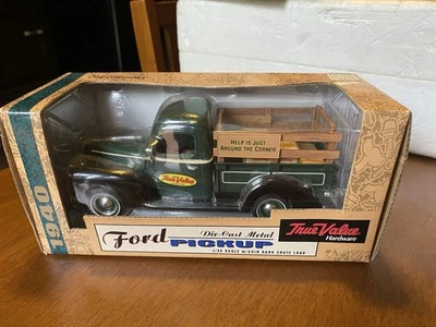 Vintage 1940 Ford Die Cast Metal Pickup 1/25 Scale W/ Coin Bank Replica - Image 1 of 4