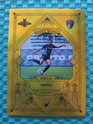 #/50 - 2022 NWSL Parkside Paramount Kerolin Nicoli Next Wave Gold Parallel #25 - Image 1 of 2