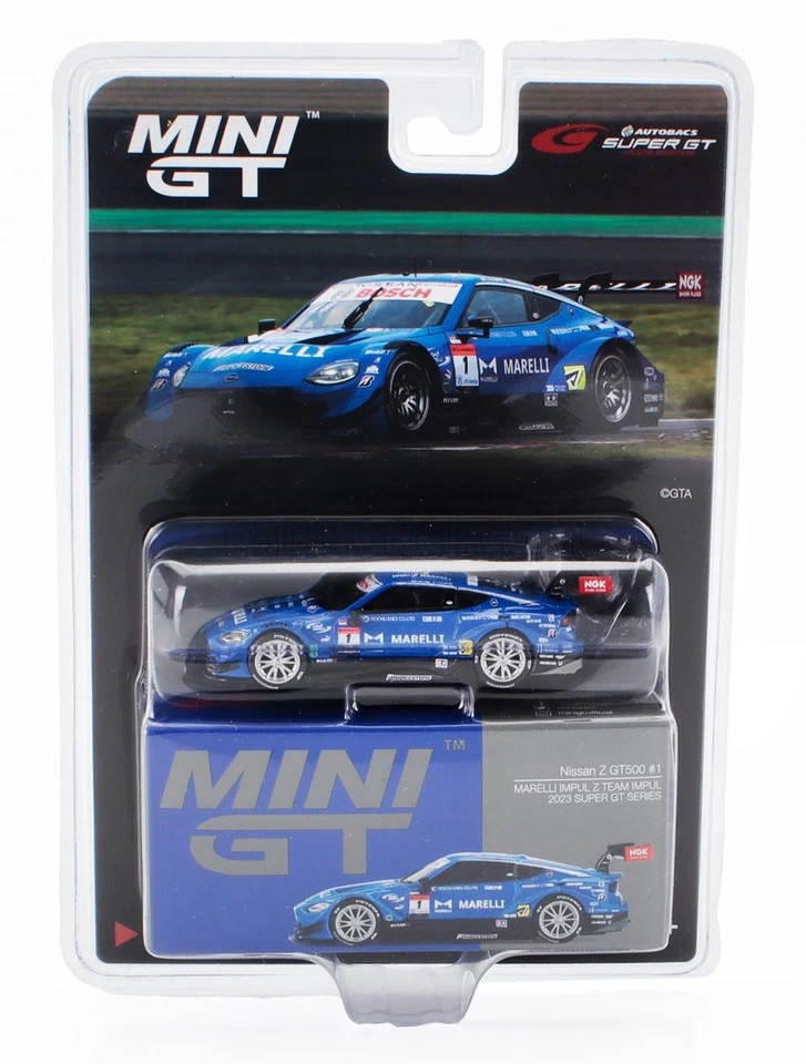 1/64 MINI-GT - NISSAN - TYPE Z TEAM MARELLI IMPUL N 1 GT500 CLASS MGT00849-BL - Immagine 1 di 1