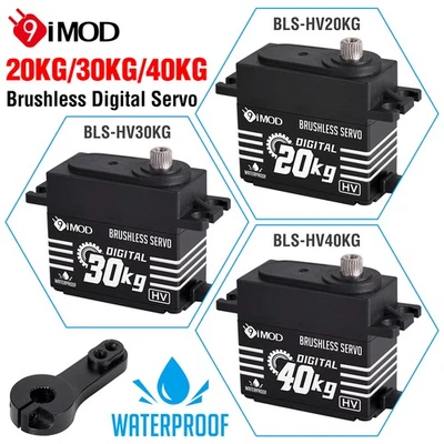9imod Wasserdicht 20/30/40KG Brushless Servo für 1/8 1/10 RC Crawler Auto Boot - Bild 1 von 4