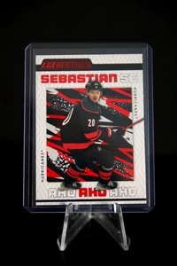 2023-24 Upper Deck UD Credentials Orange #/349 - 14 Sebastian Aho, Carolina - Picture 1 of 2