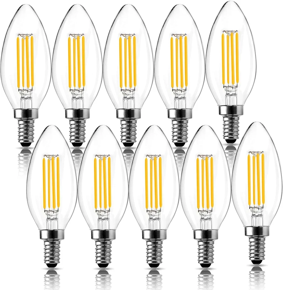 5-10 Pack E14 LED 4W 6W kerzenbirnen Dimmbar Leuchtmittel Glühbirne Kerze Lampe - Bild 1 von 4