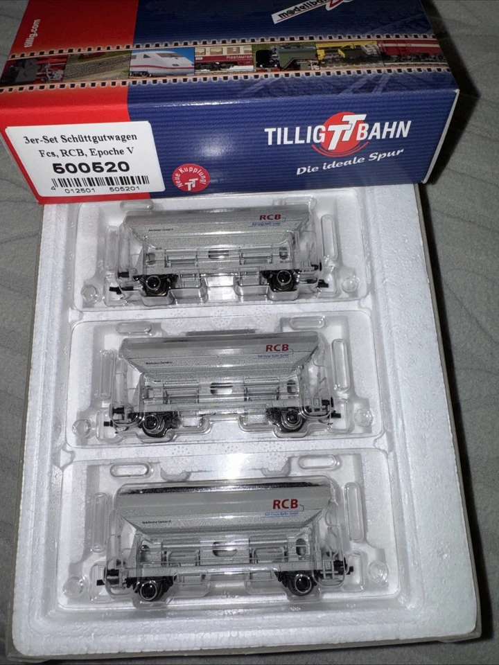 Tillig TT Bahnen Schüttgutwagen 500520 RCB 3er Set Epoche V Unbespielt MBS OVP - Bild 1 von 1