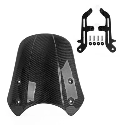 Parabrisas de fibra de carbono para Triumph Bonneville T100 T120 Thruxton Foto 1 de 4