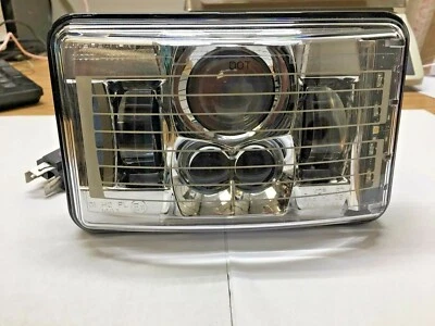 NEW SET of 2 JW SPEAKER LED LOW BEAM HEADLIGHTS 4" X 6"  HEATED w/ CHROME BEZEL - Image 1 of 4