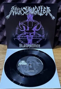 NunSlaughter Blasphemer 7” LTD1000 FFO Necrophagia Repulsion Profanatica Sodom - Picture 1 of 3