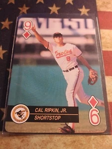 Tarjeta de ases de béisbol 1992 para jugar en Estados Unidos Diamond Cal Ripken Jr. Orioles Jack error - Imagen 1 de 2