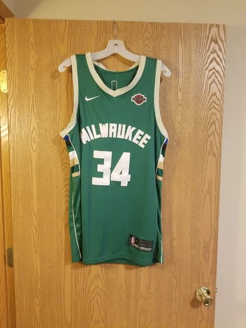 Giannis Antetokounmpo #34 Milwaukee Bucks Nike Harley Davidson Jersey Sz. 48 EUC Cover