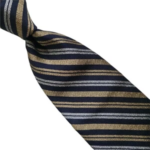 1A) OXXFORD CLOTHES STRIPED 100% SILK NECKTIE MADE IN USA - Picture 1 of 4