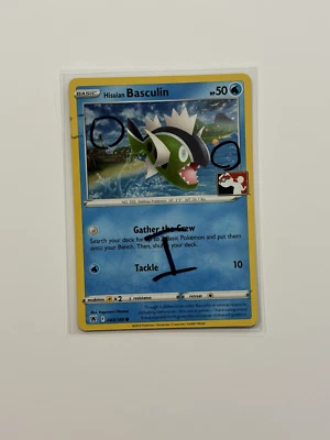 2X SWIRL Hisuian Basculin Cosmos Holo Pokemon Prize Pack Card NM 068/195 I - Image 1 of 2