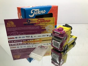 TEKNO HOLLAND SCANIA R580 V8 PIMP A SCANIA TRUCKSTAR -YELLOW 1:50- GOOD IN BOX - Imagen 1 de 11
