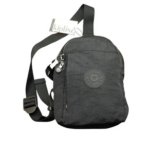 Zaino Kipling Klynn Sling nero tono regolabile cinturino singolo nuovo con etichetta casual - Foto 1 di 14
