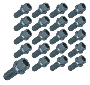20 x Radschrauben M14x1,5x27mm R13 Kugel SW17 Radbolzen VW T4 Alufelgen Silber - Bild 1 von 2