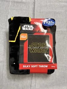 NEW Disney Star Wars The Force Awakens Silky Soft Throw Blanket 40" x 50" - Picture 1 of 5