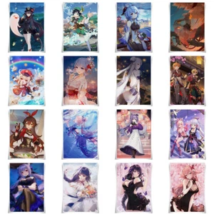 Genshin Impact Game Poster Cloth Print A3 Size Wall Decor Home Decor - Picture 1 of 34