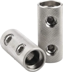 2Pcs 0/1 Gauge Wire Audio Car Brass Terminal Butt Connectors Car Stereo Power or - Picture 1 of 12