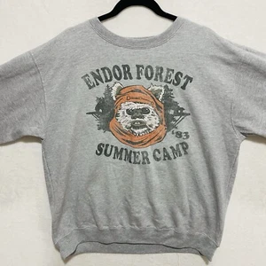 Star Wars Endor Forest Summer Camp 83 Sweater Mens Size XL Gray Men Top - Picture 1 of 9