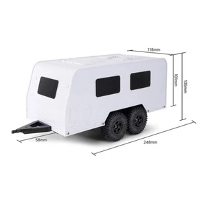 INJORA Travel Camper Trailer with Hitch For 1/18 RC Crawler TRX4M - Picture 1 of 37
