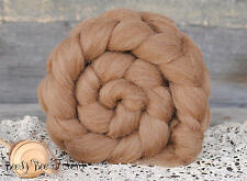 Manx Loaghtan Undyed Natural Brown Combed Top Wool Roving Spinning Felting -4 oz