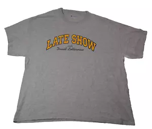 The Late Show With David Letterman T-Shirt Vintage grau Champion XXL TV Talkshow - Bild 1 von 7