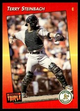 1992 Triple Play #10 Terry Steinbach Oakland Athletics