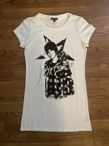 VINTAGE Large JUSTIN BIEBER Rap Rock Concert Tour Tee SHIRT 2009 My World Promo - Picture 1 of 9