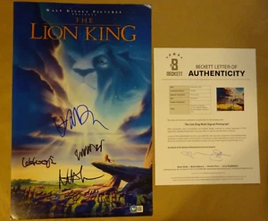 Signed The Lion King Autographed By 4 Zimmer Broderick + 11x17 Photo BAS COA LOA - Picture 1 of 12